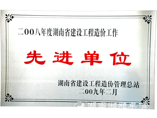 2008年工程先進單位證